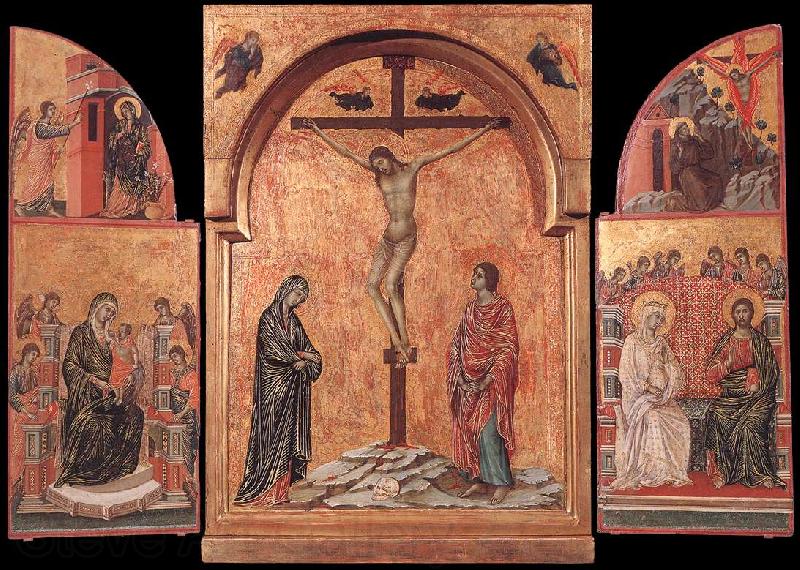 Duccio di Buoninsegna Triptych sdg Norge oil painting art